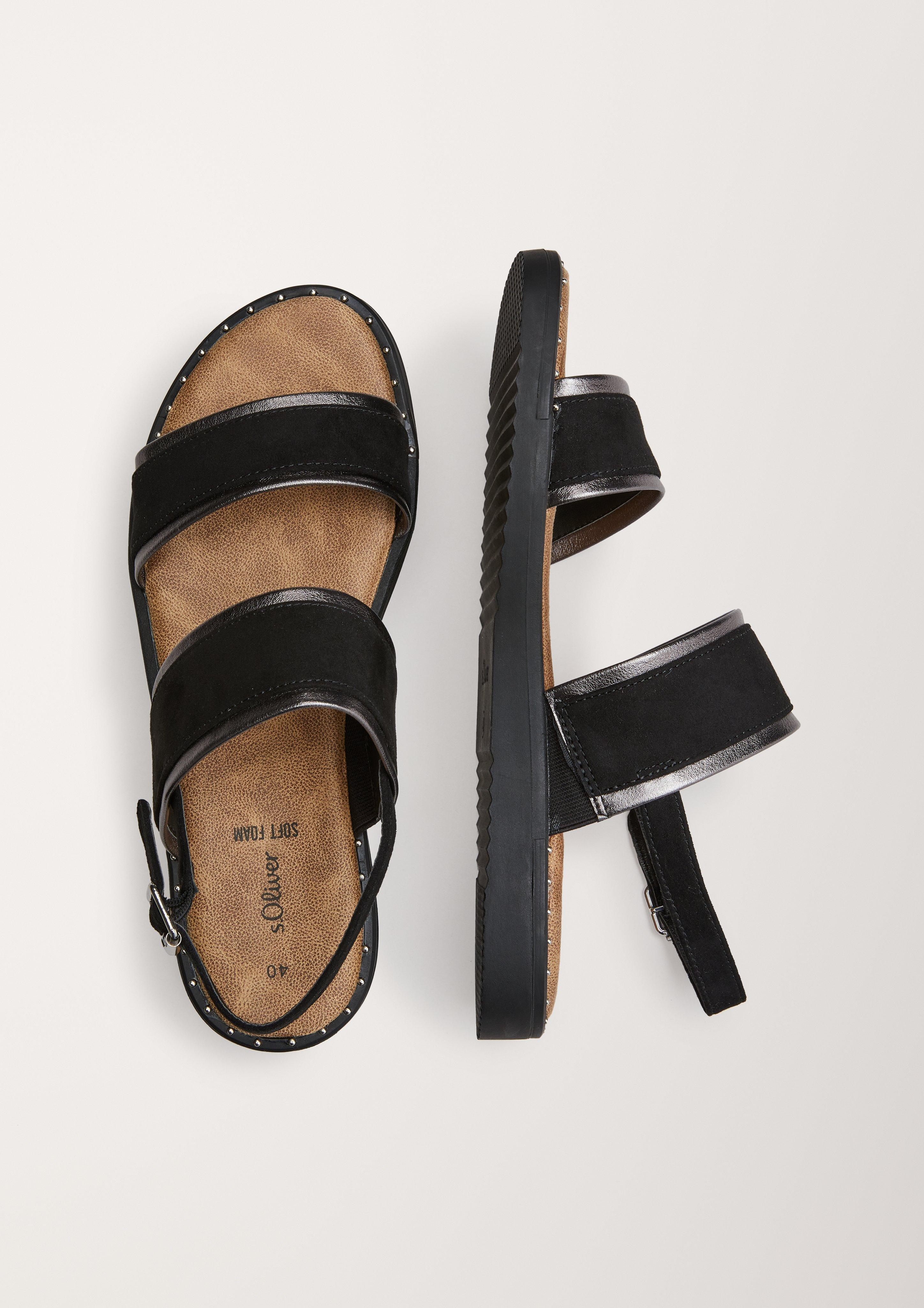 Vegane Sandalen mit Metallic  6005713-001