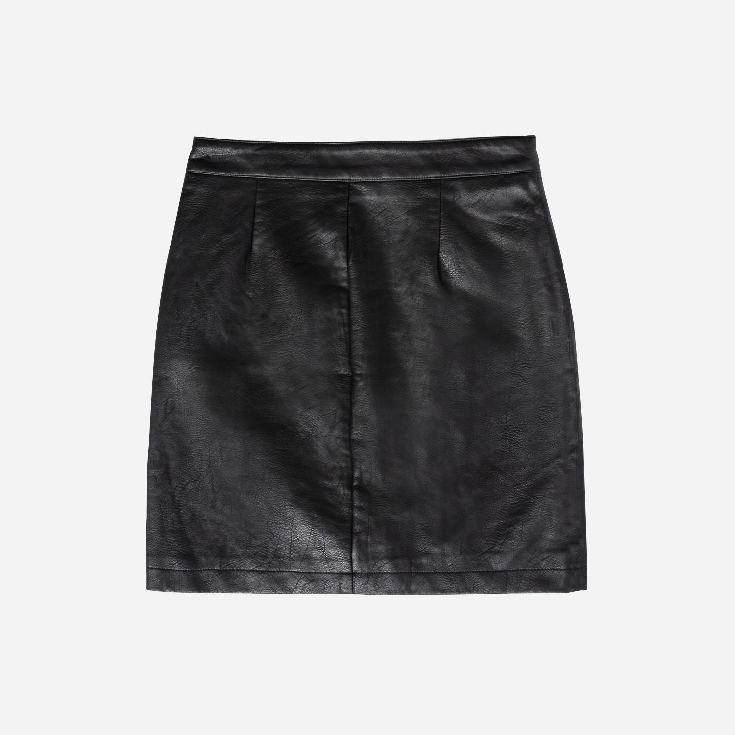 Mini-jupe TEXTO noire zippée
