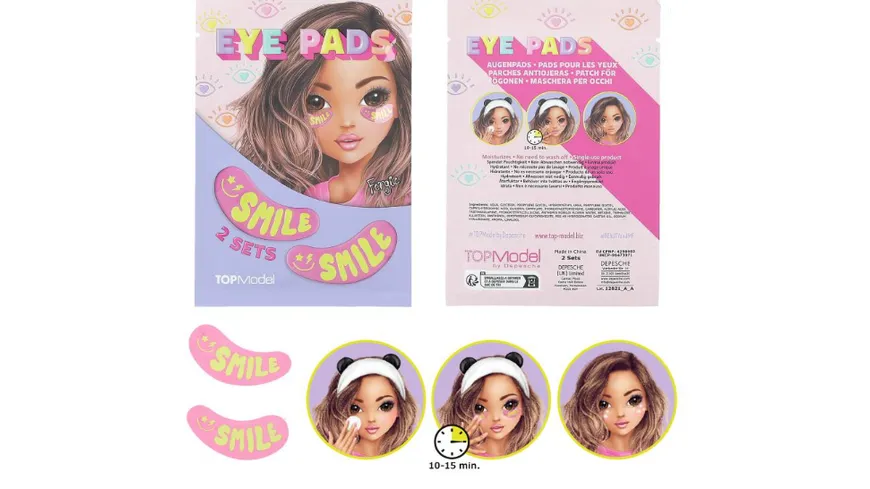 TOPModel Augenpads bedruckt BEAUTY and ME sortiert