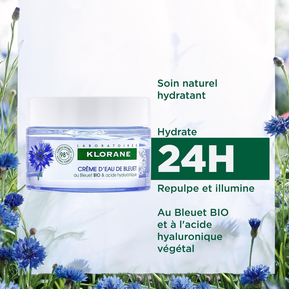 Klorane KLORANE BLEU CR EAU50 Crème