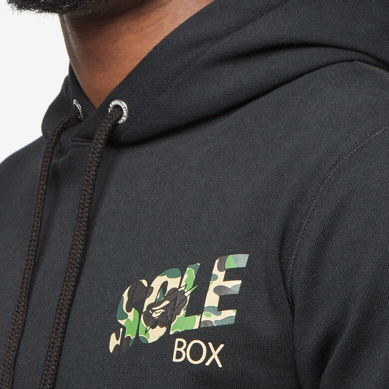 solebox x A Bathing Ape (BAPE) Hoodie black