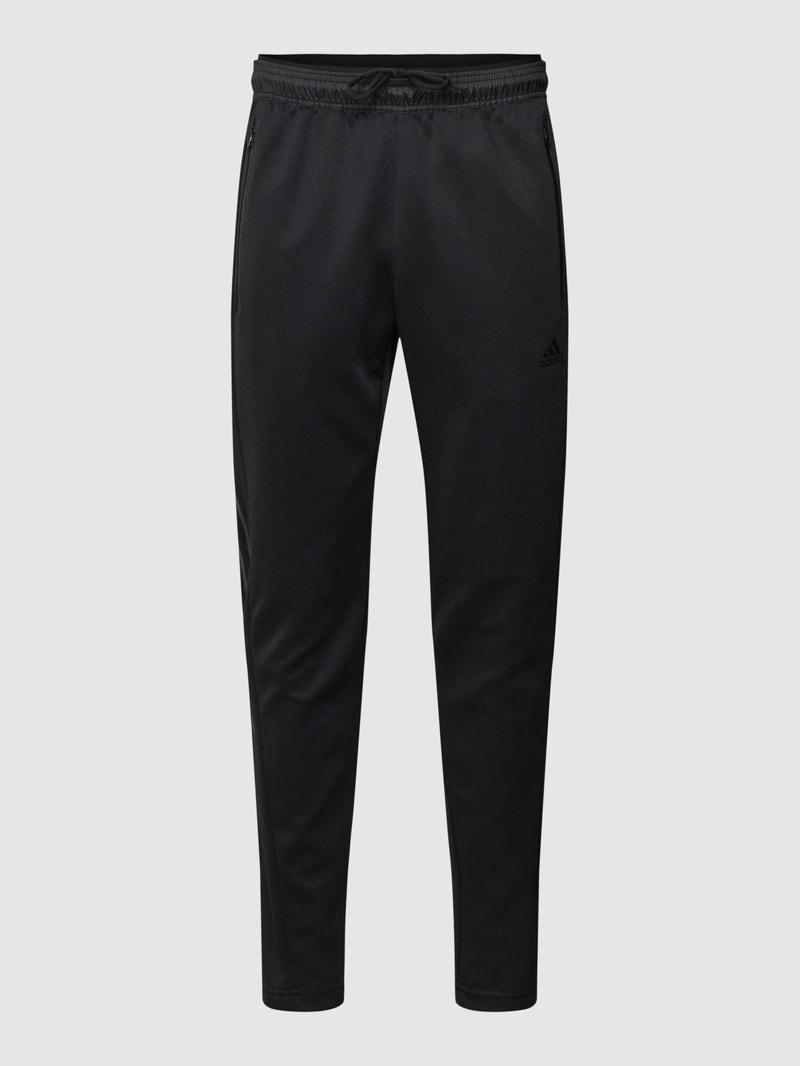 Sweatpants mit labeltypischen Galonstreifen Modell 'TIRO' in schwarz