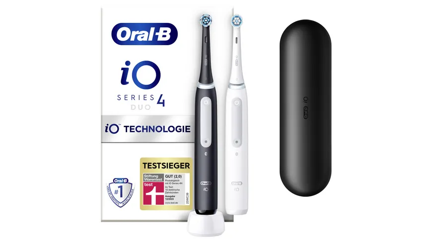 Oral-B Elektrische Zahnbürste iO Series 4 Duo Black/White