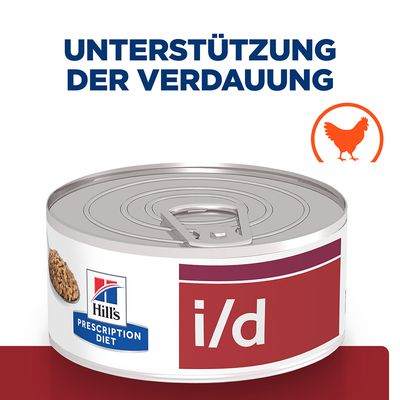 Hill’s Prescription Diet i/d Digestive Care mit Huhn & Gemüse