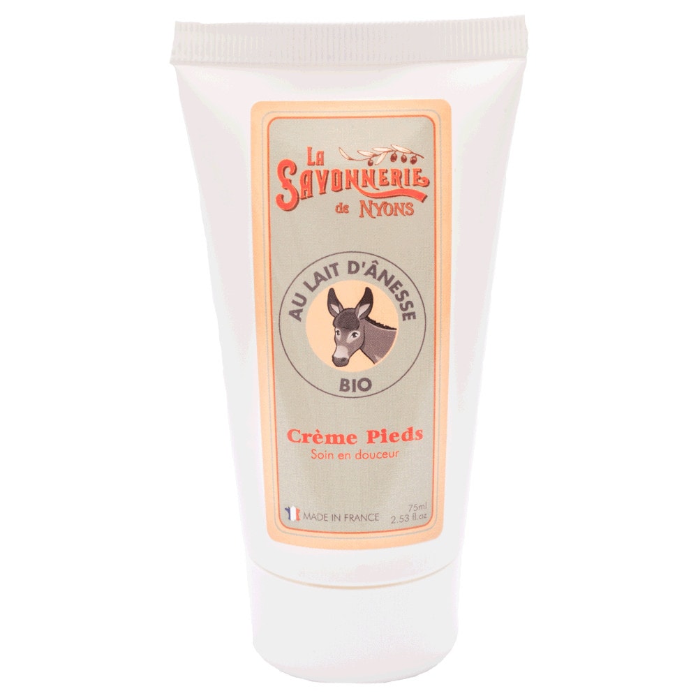 La savonnerie de nyons Crème Pieds au Lait d'Ânesse BIO 75ml Crème pieds
