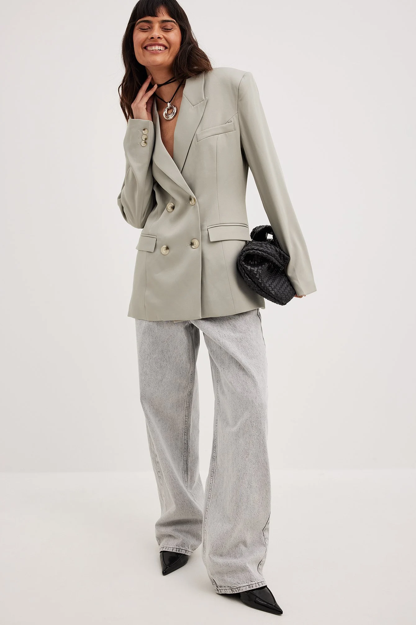 Taillierter, zweireihiger Blazer