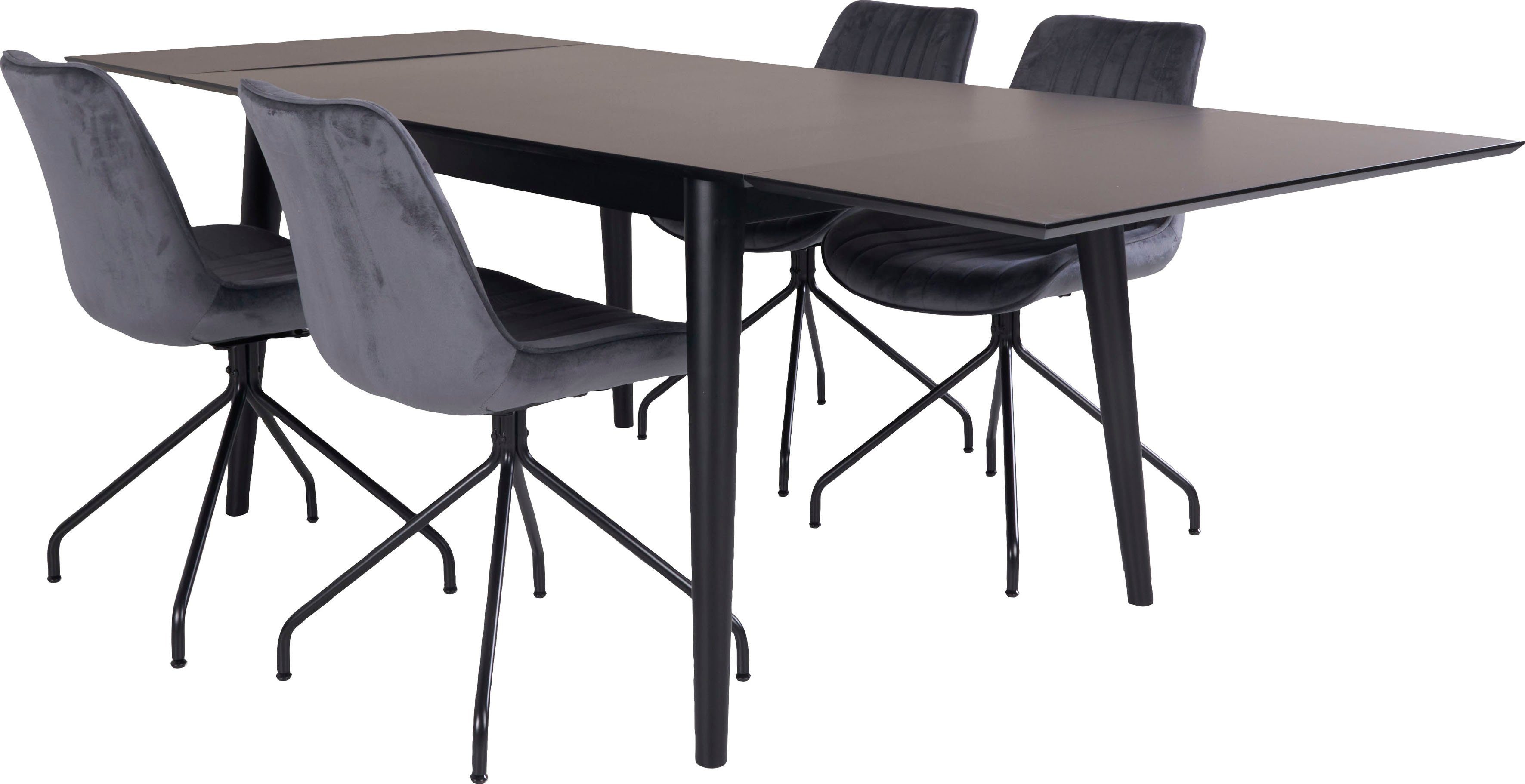 Homexperts Essgruppe Odense, (Set, 5-tlg), mit ausziehbarem Tisch