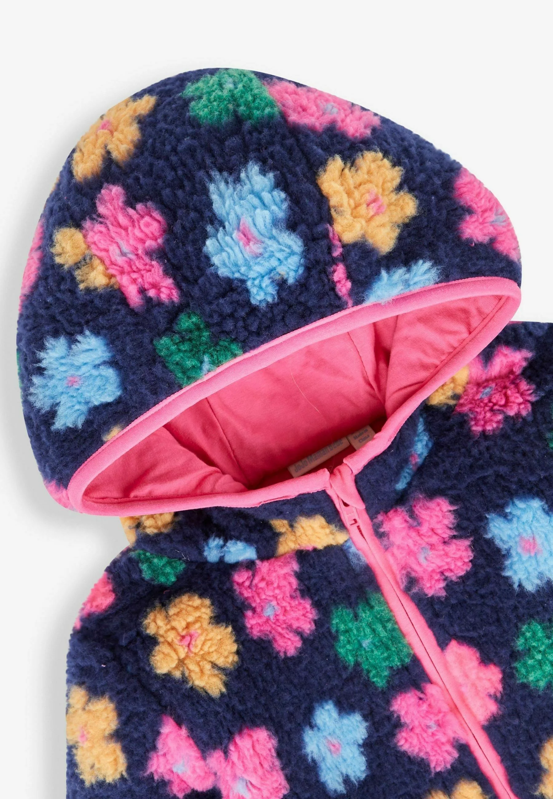 JoJo Maman Bébé BRIGHT FLORAL PRINT BORG- Chaqueta polar