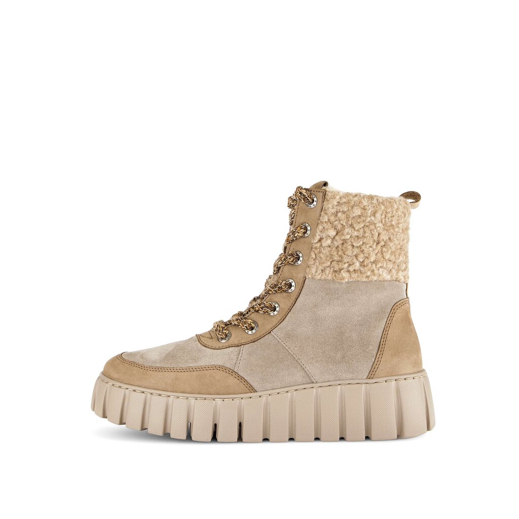 Gabor comfort Schnürstiefelette beige