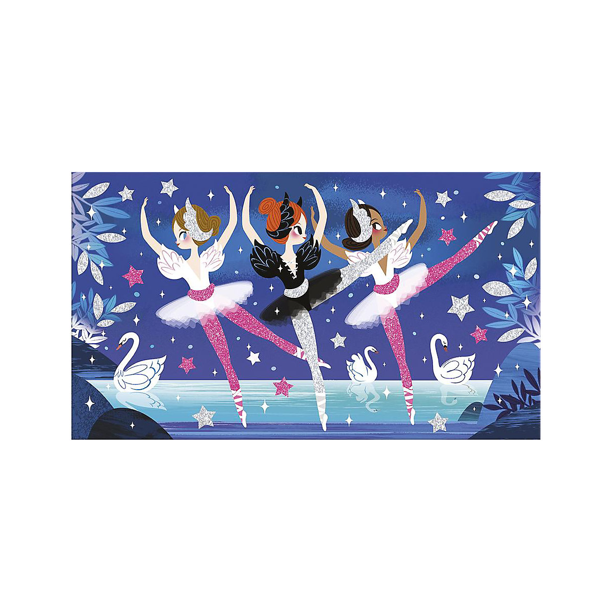 Kreativ-Set Neon-Glitter Ballerinas