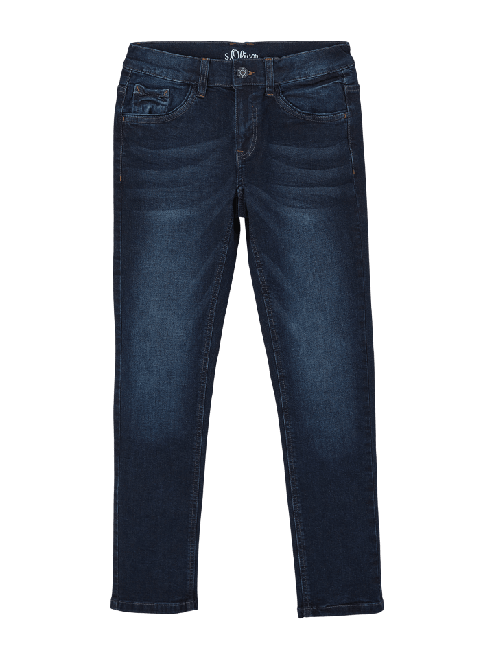 s.Oliver Denim Hose lang in Blau günstig kaufen