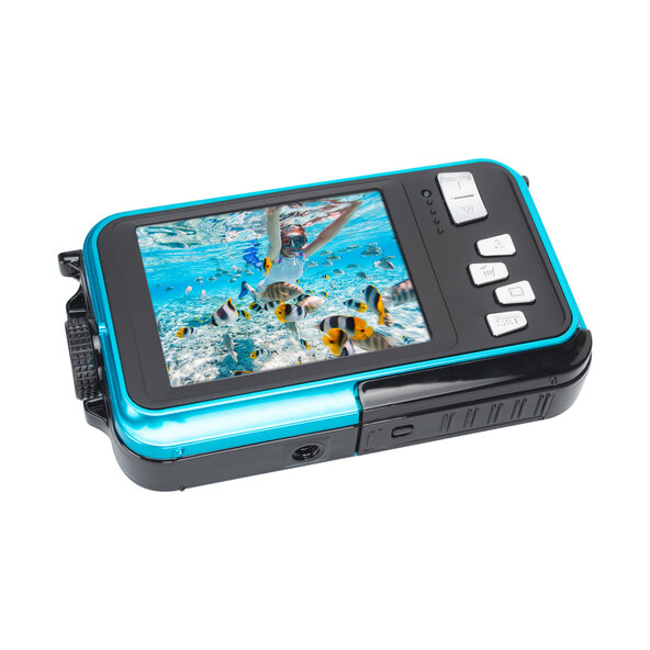 Wasserdichte Digitalkamera Realishot WP8000, blau