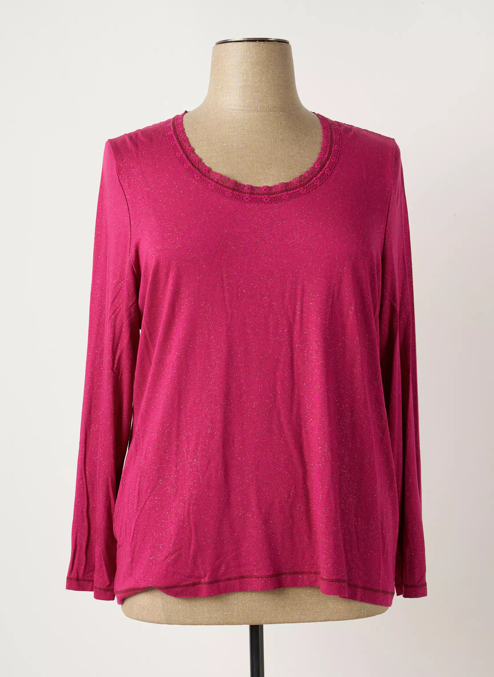 Pause Cafe Tops Femme couleur rose