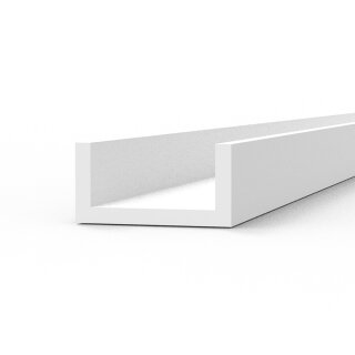 Styrene Strip - U Channel 3.0mm width x 350mm (4)