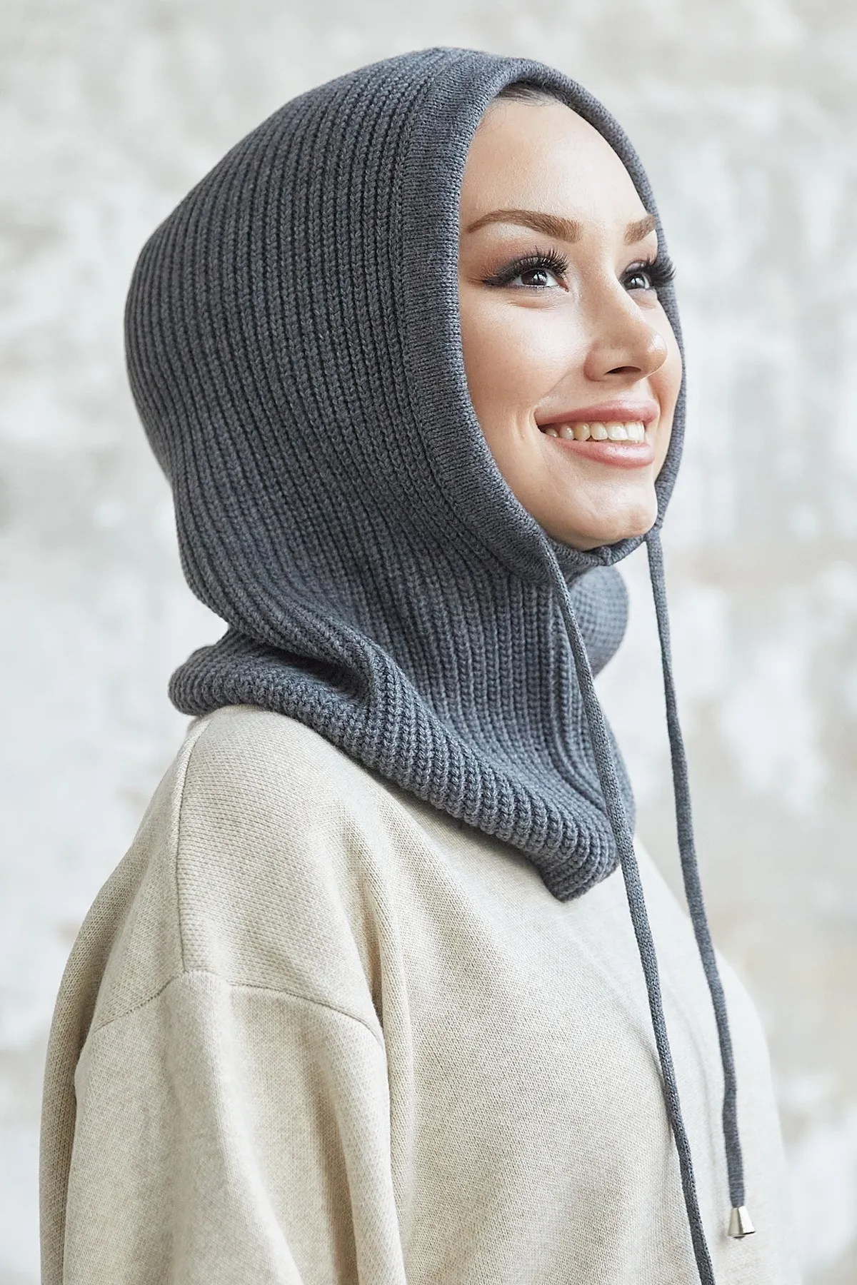 InStyle  Rona Knitwear Balaklava – Anthrazit