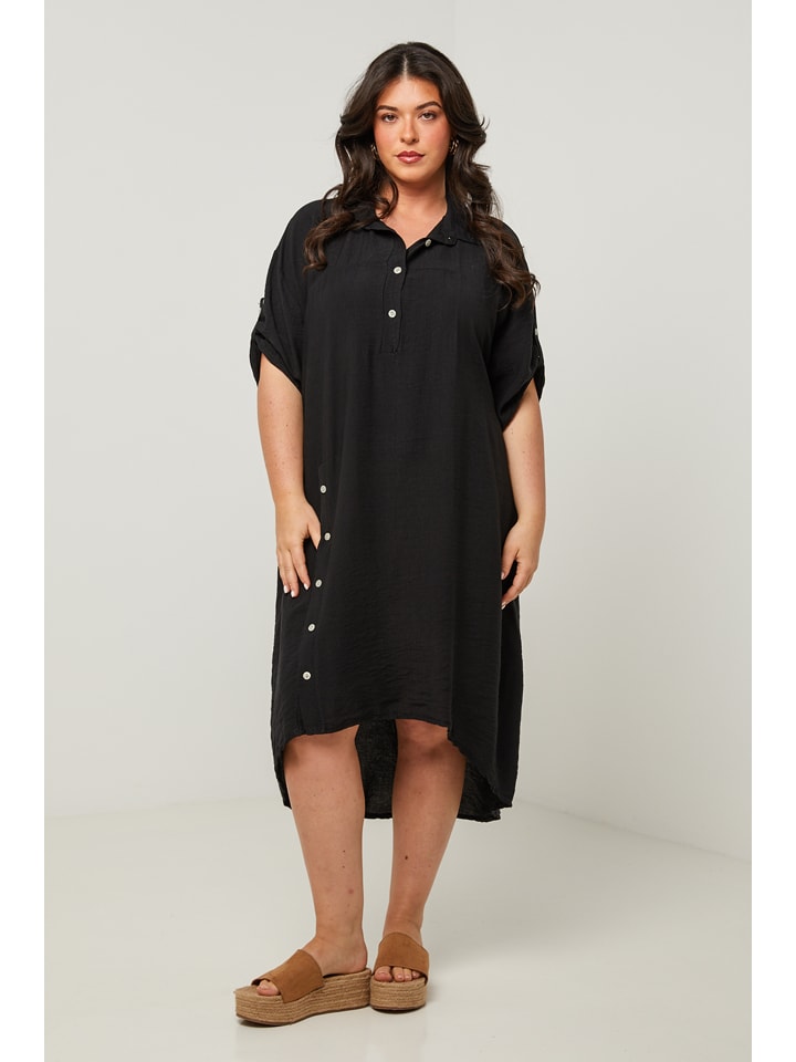 Curvy Lady Kleid in Schwarz günstig kaufen