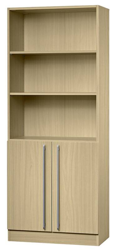 Hammerbacher Matrix Melaminharzbeschichtete Spanplatte Aktenschrank 4 Fachböden 800 x 420 x 2.004 mm Ahorn