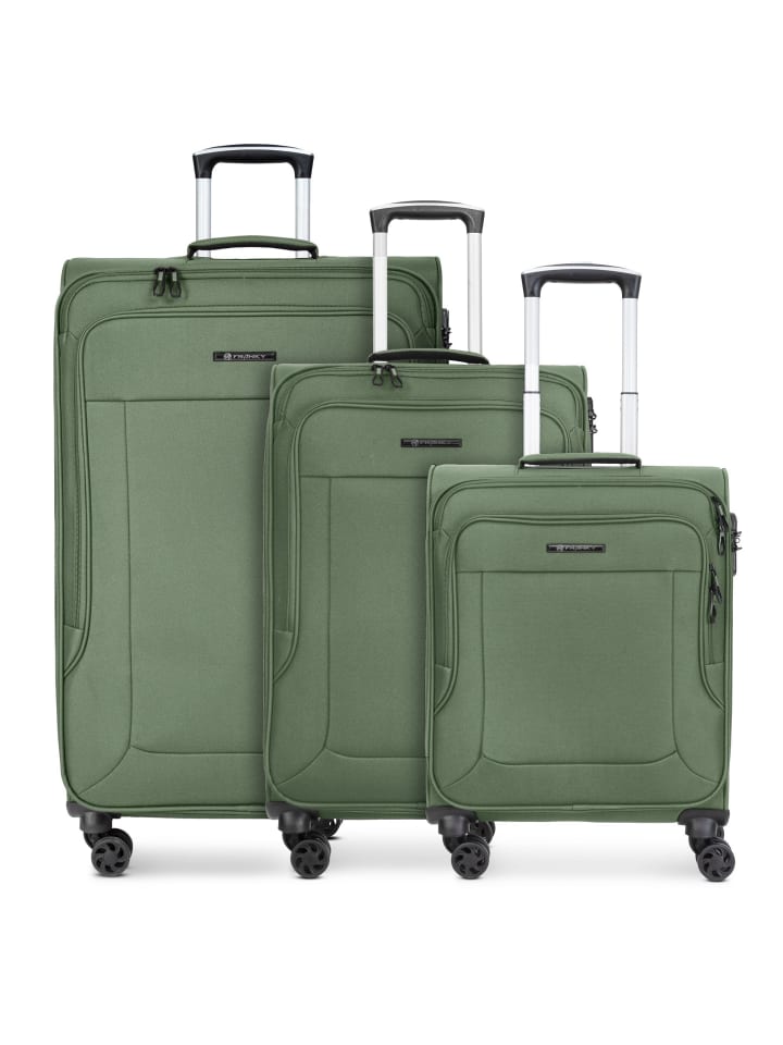 Franky Melbourne 3.0 4-Rollen Kofferset 3tlg. mit Dehnfalte in olive günstig kaufen onesize