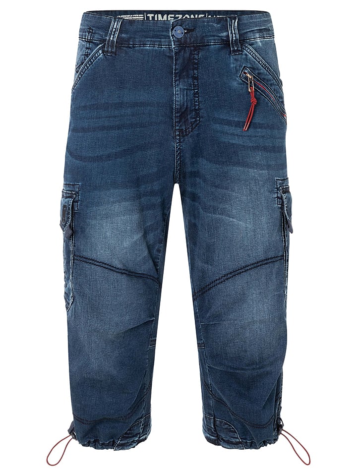 Timezone Jeans-Caprihose in Dunkelblau günstig kaufen