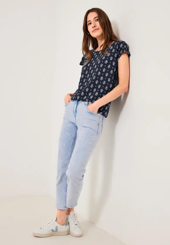 CECIL Bluse mit Minimalprint