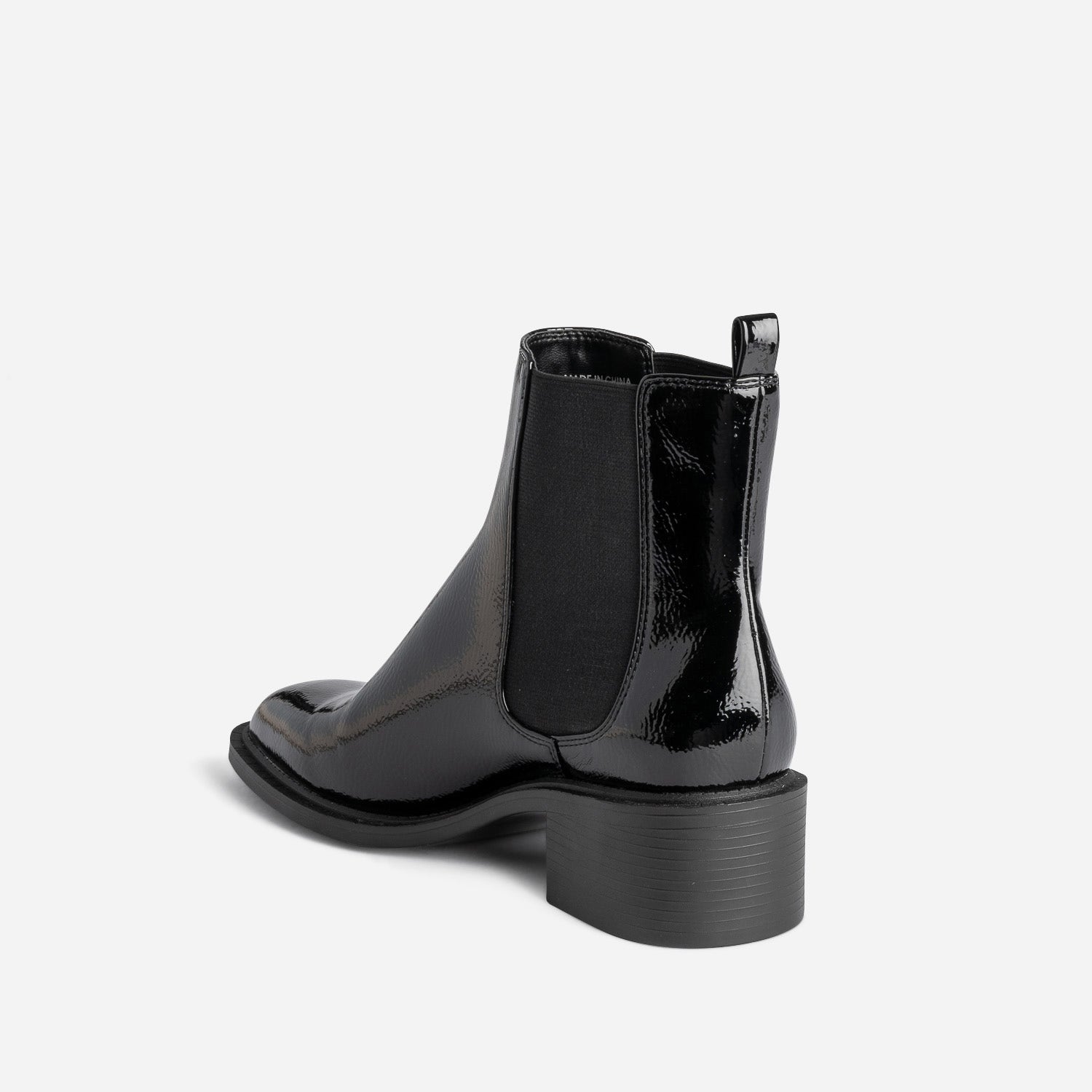 Chelsea boots noir verni