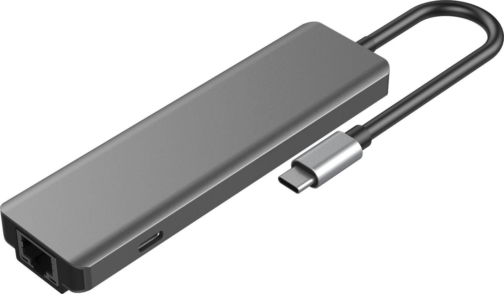 Hyrican Laptop-Dockingstation ST-T605 Dockingstation Type-C, 1x RJ-45, 3x USB 3.0, 1x HDMI