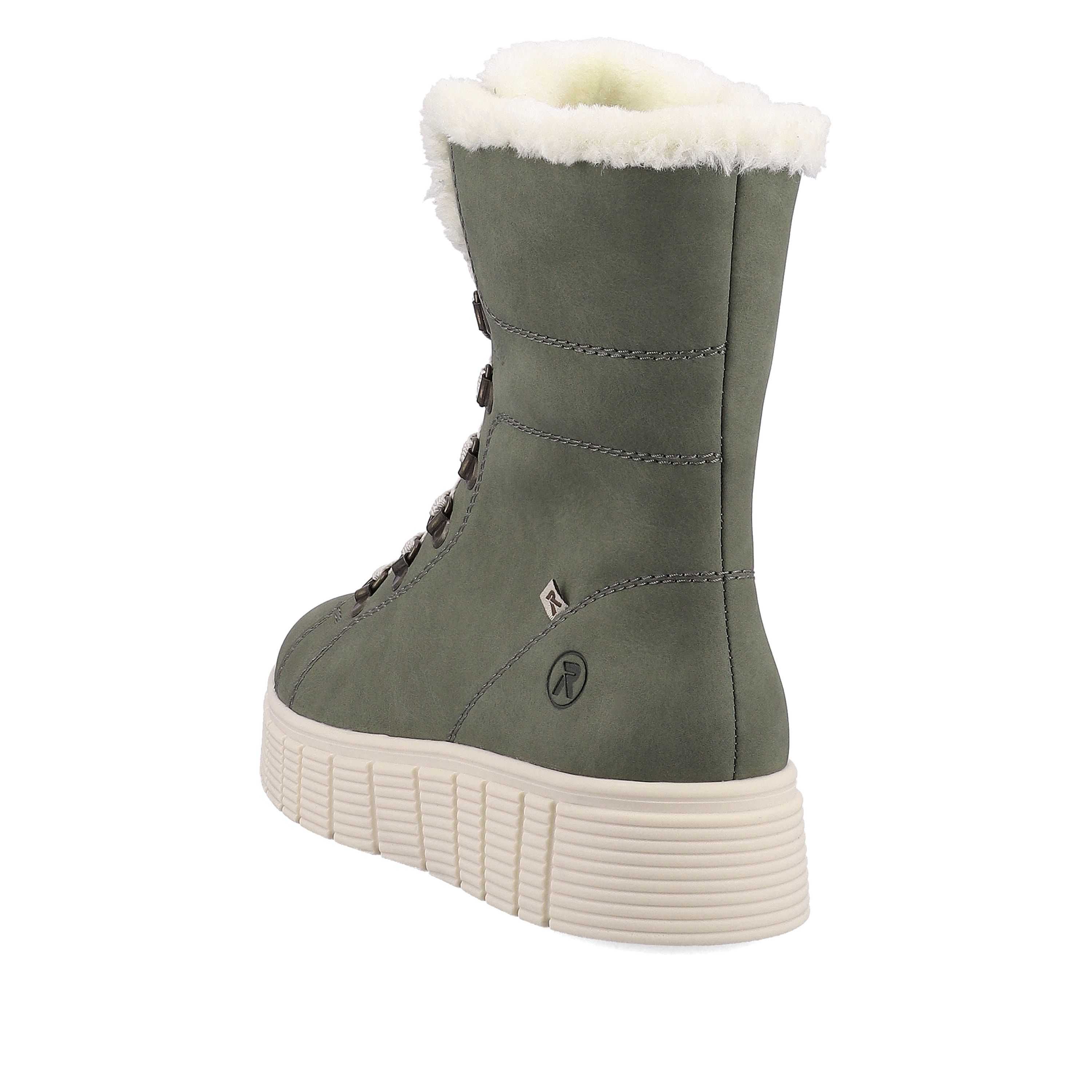 Rieker Damen Schnürstiefel khaki snow