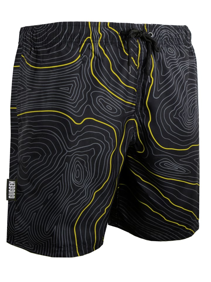 GUGGEN MOUNTAIN Badehose Linien in Gelb günstig kaufen