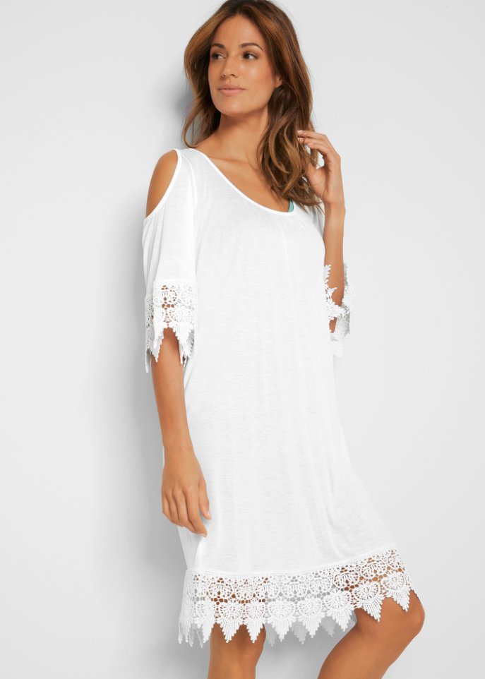 Strand Cold-Shoulder-Shirtkleid