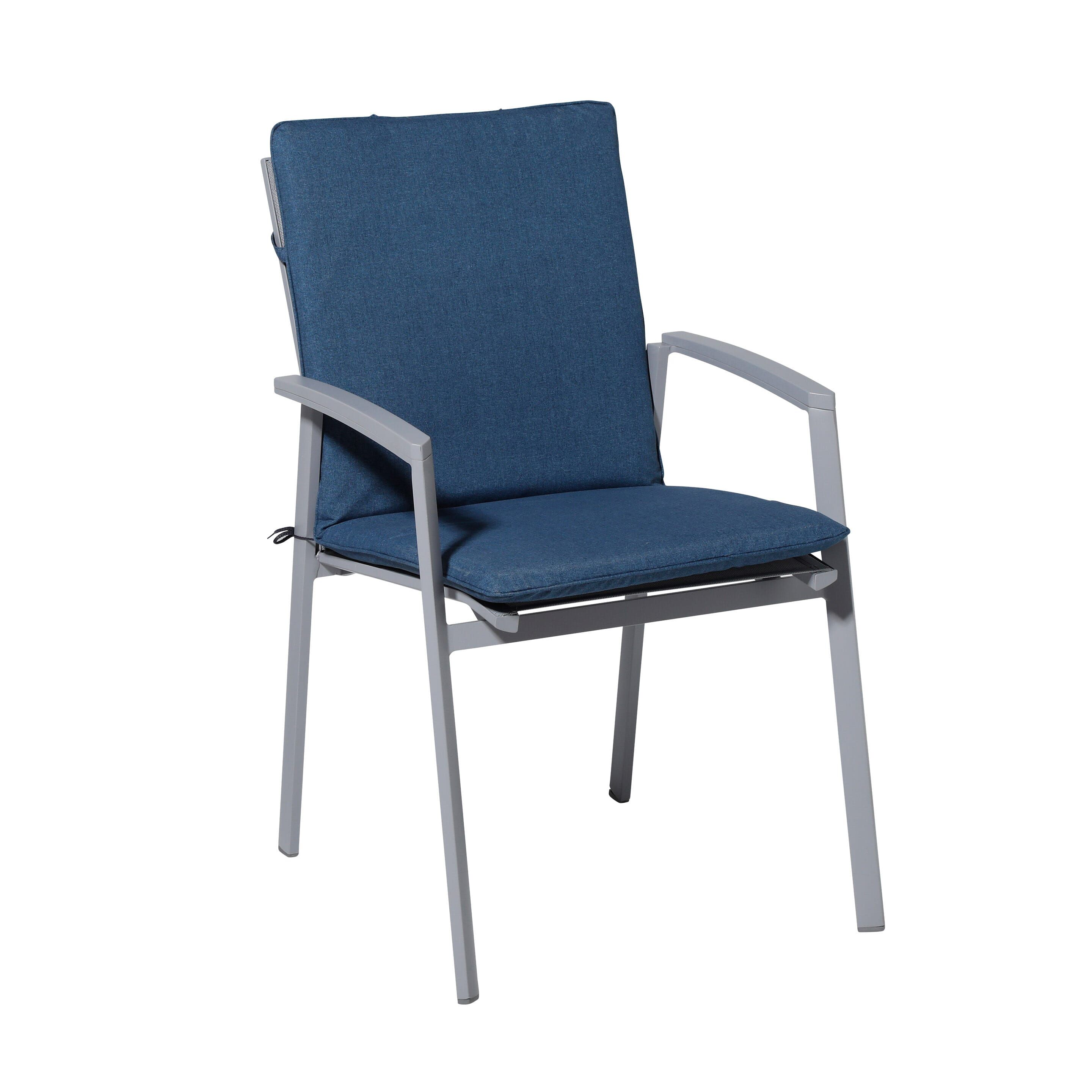 Madison Outdoor Oxford Blau 97 x 49 Kissen mit hoher Rückenlehne