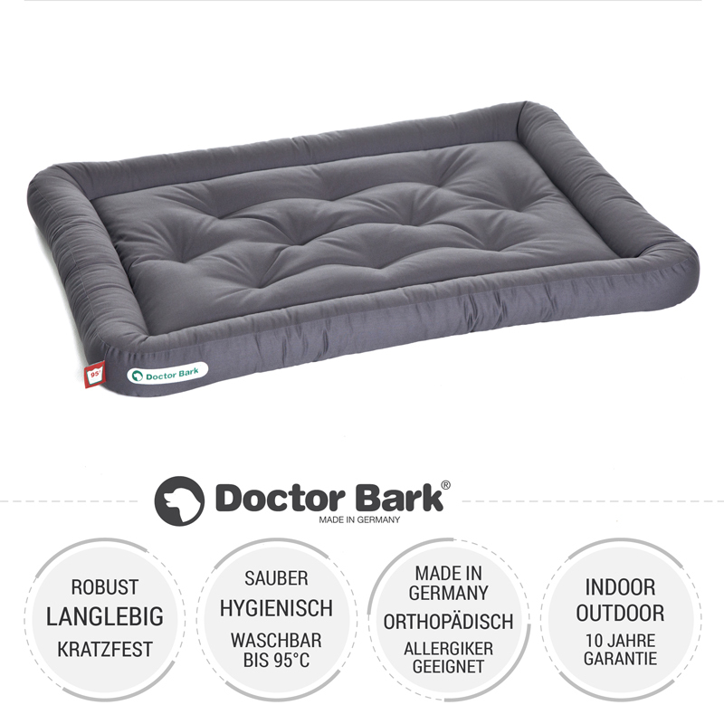 Doctor Bark Hundekissen Doctor Bark Liegekissen grau L