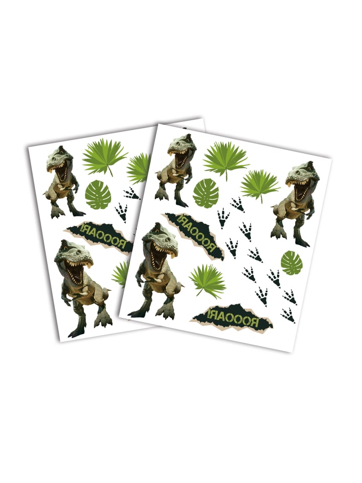 ROTH Kinder-Tattoos Tyrannosaurus 2 Bogen in Grün günstig kaufen onesize