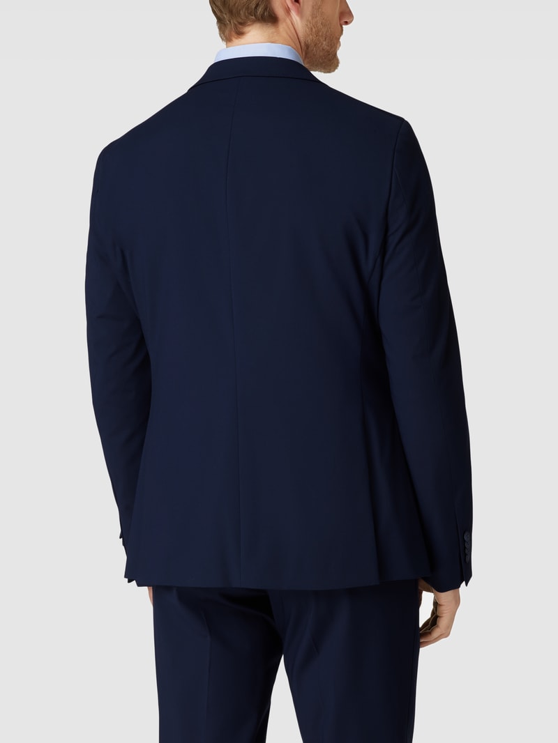 Slim Fit 2-Knopf-Sakko mit Pattentaschen in marineblau