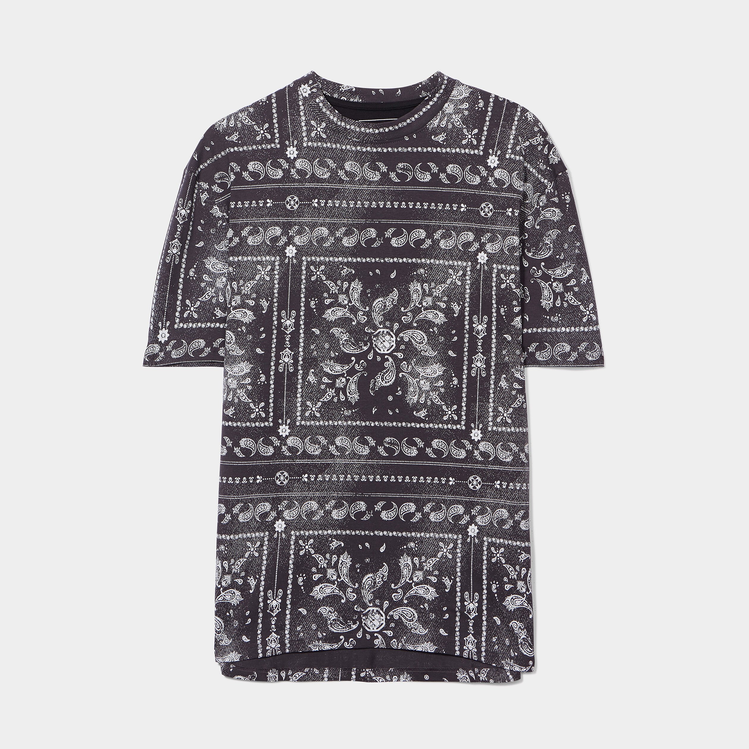 T-shirt oversize manches courtes Liberto noir homme | La Halle