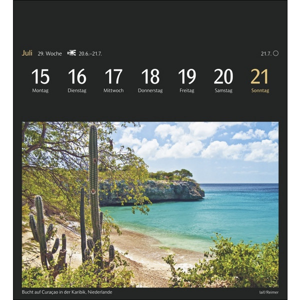 WELTREISEN POSTKARTENKALENDER 2024 - Kalender