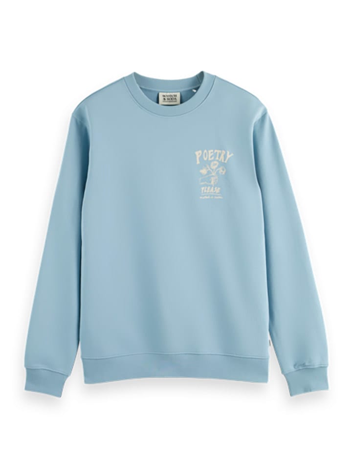 Scotch & Soda Sweatshirt in Hellblau günstig kaufen