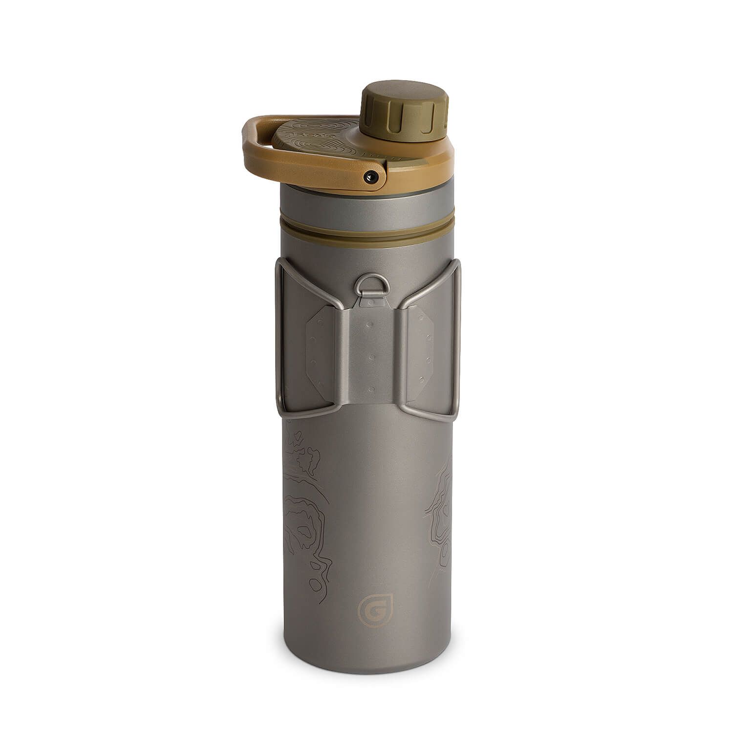 Titanium UltraPress Purifier Trinkflasche