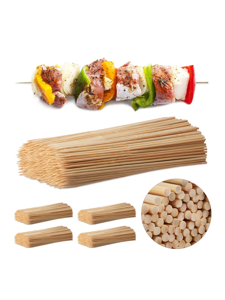 relaxdays 2500x Schaschlikspieße in Natur günstig kaufen onesize