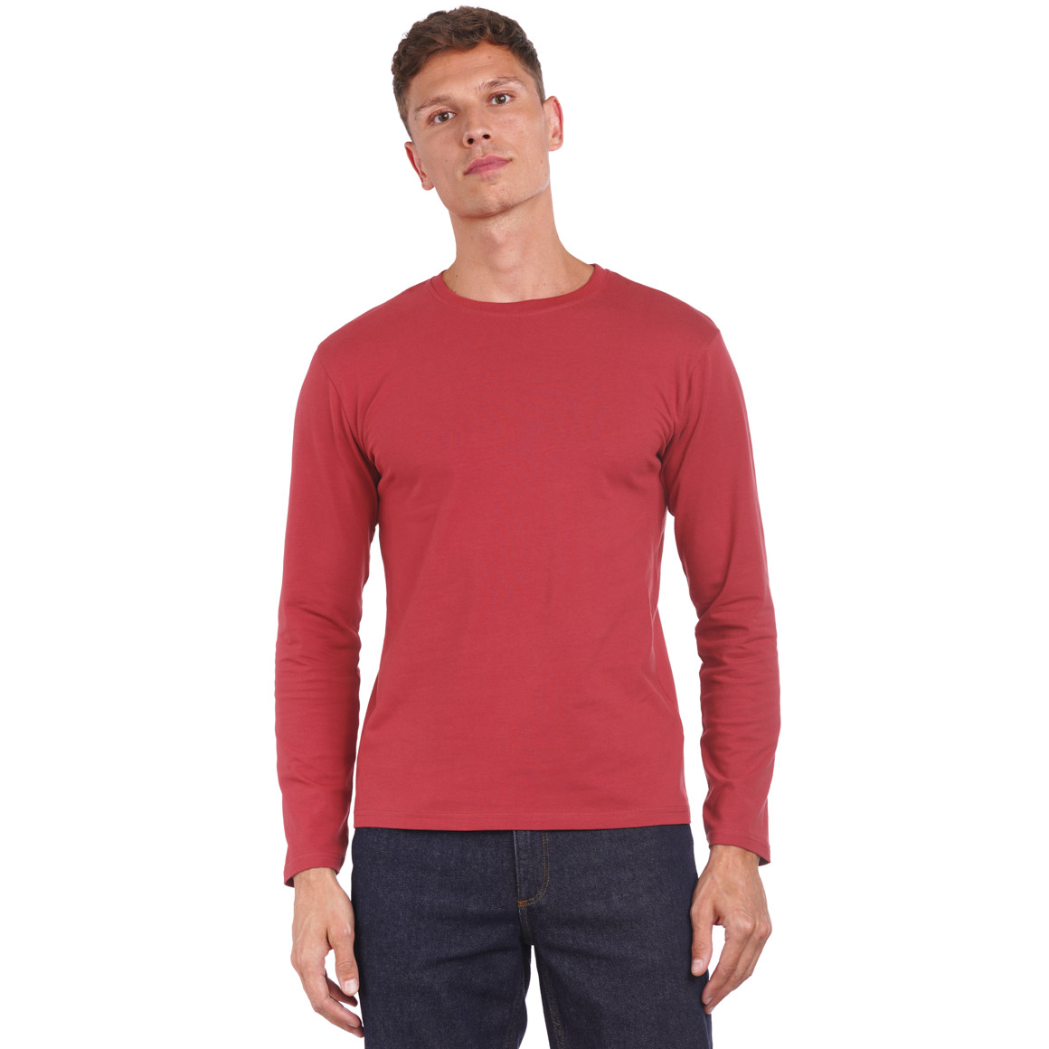 2 Herren Langarmshirts im Basic-Look