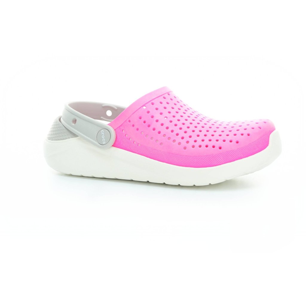 Crocs LiteRide Clog Electric Pink / White AD Pantoffeln