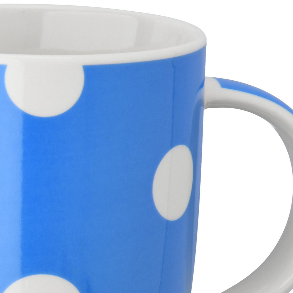 Tasse mit weißen Punkten