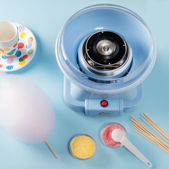 Zuckerwattemaschine, blau