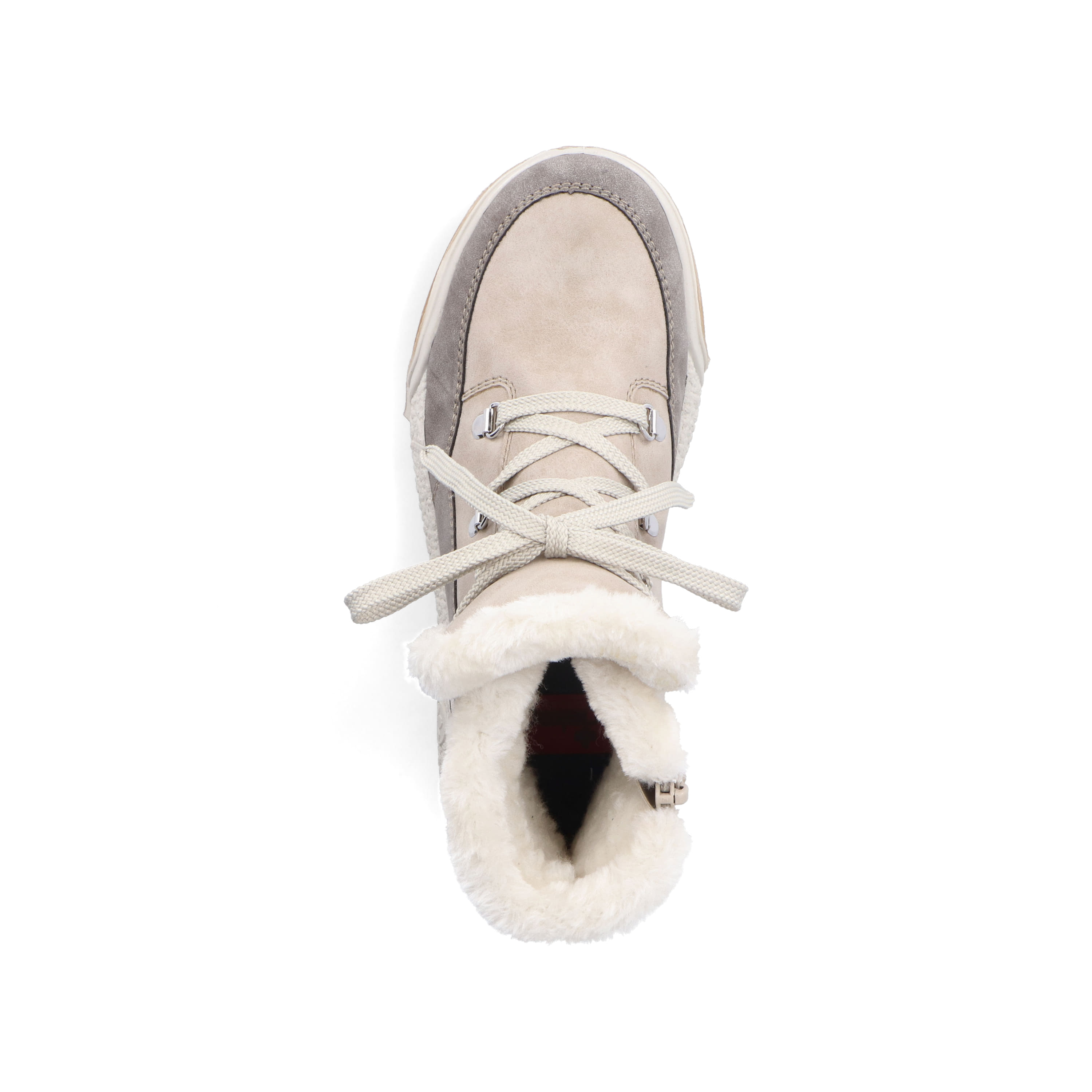 Rieker Damen Schnürstiefel hellbeige