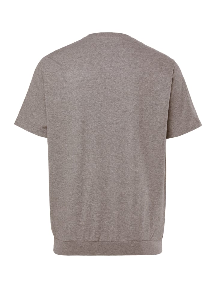 Men Plus Kurzarm T-Shirt in grau melange günstig kaufen