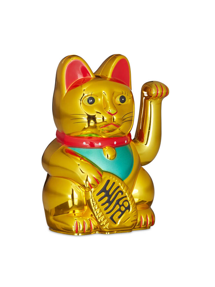 relaxdays Winkekatze in Gold - (H)16 cm günstig kaufen onesize