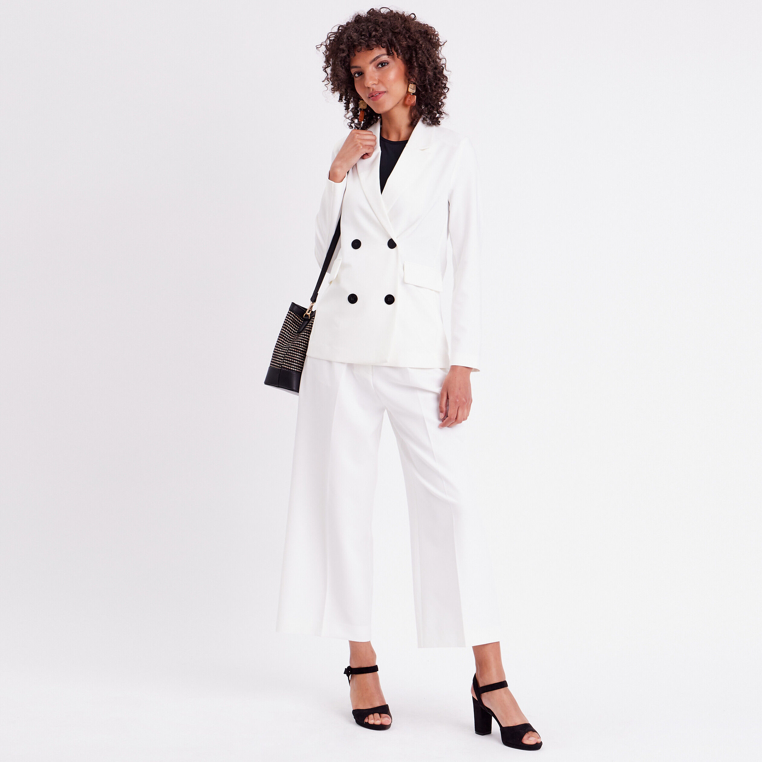 Veste blazer ecru femme | Cache Cache