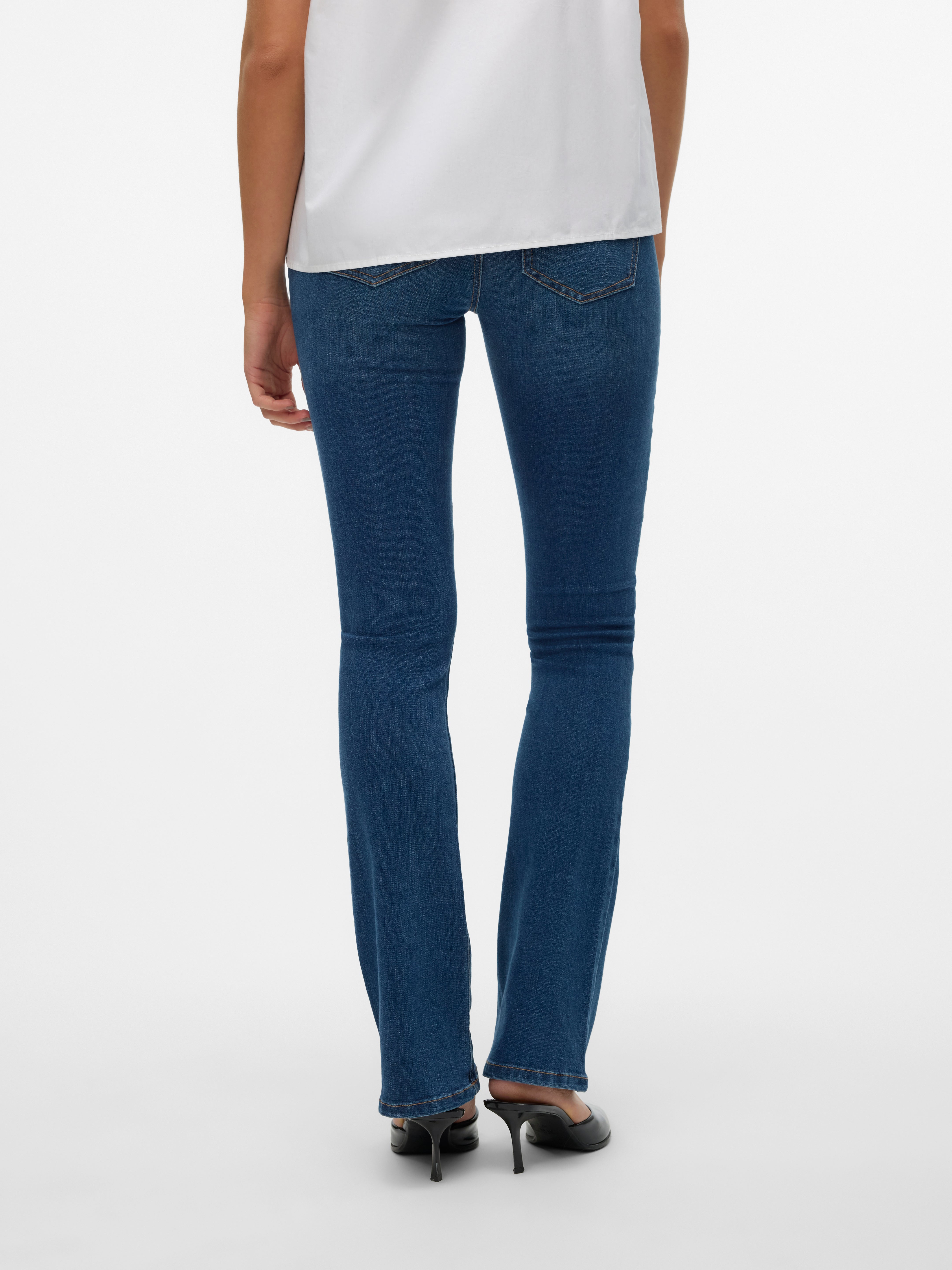 VMSYLVIA Niedrige Taille Ausgestellt Jeans