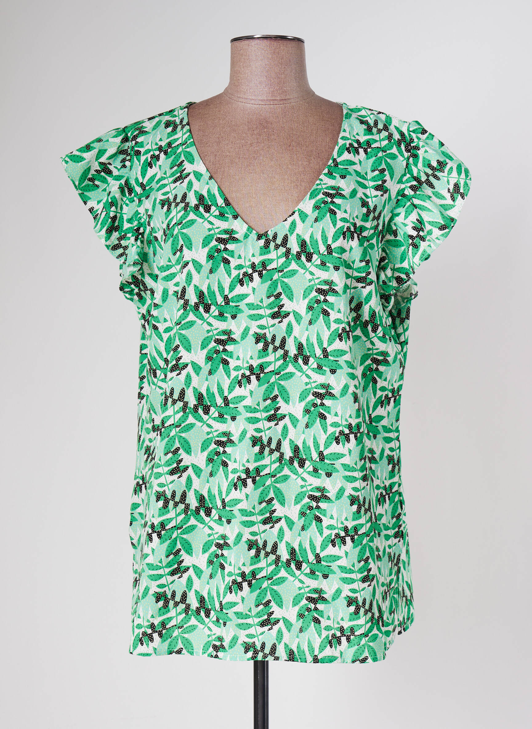 Nougat Tuniquemanchecourte Femme couleur vert