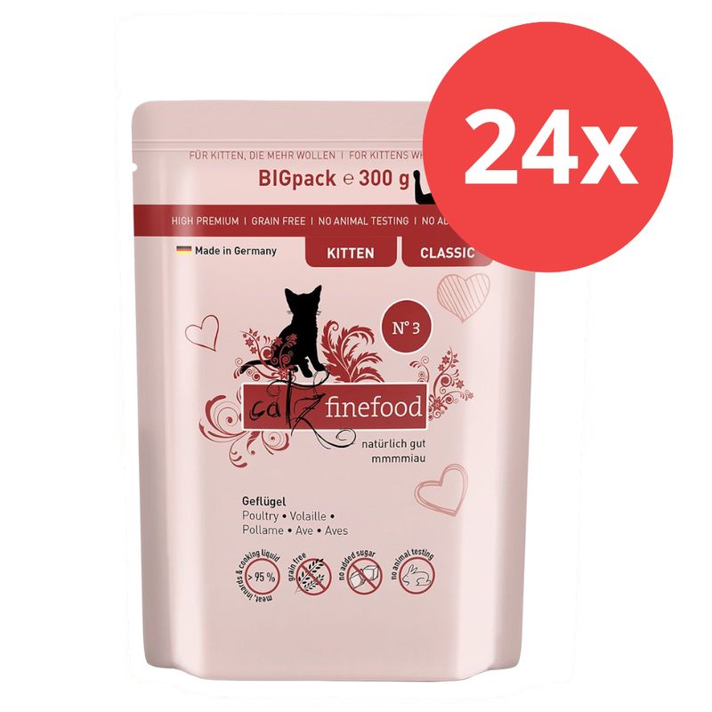 Sparpaket catz finefood Kitten 24 x 300 g zu TOP-Preisen | bitiba