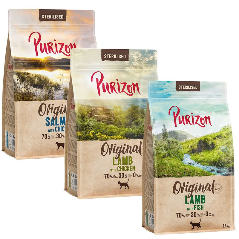 Mix-Sparpaket Purizon Adult 3 x 2,5 kg zu TOP-Preisen | bitiba %